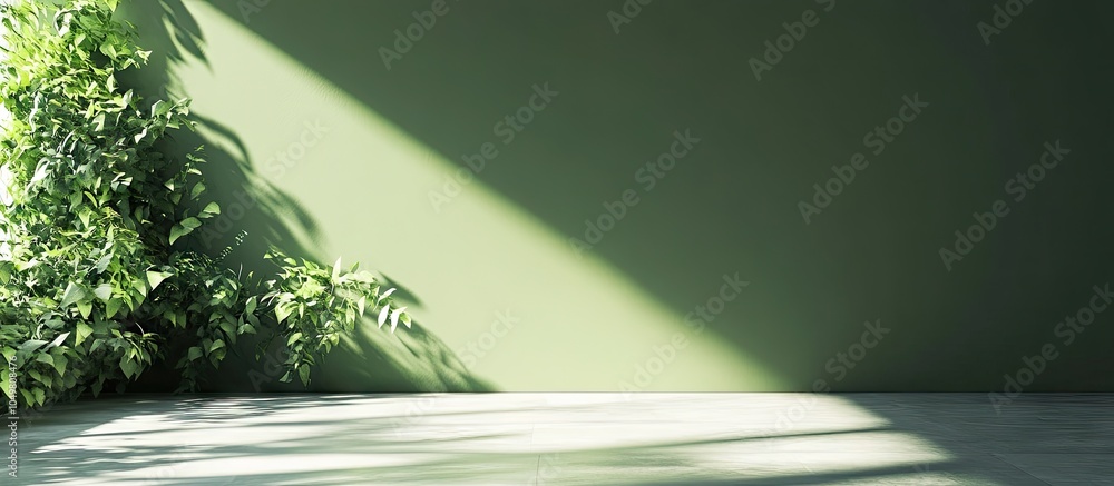 Poster green backdrop. with copy space image. place for adding text or design