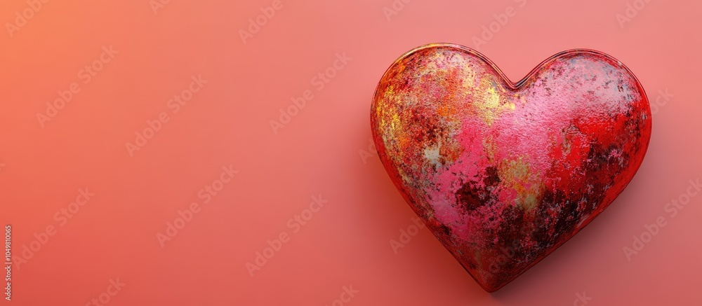 Aufkleber Heart image background to express emotions. with copy space image. Place for adding text or design
