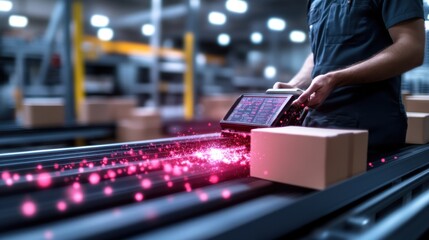 High Tech Retail Checkout Station with Futuristic Payment Devices and Digital Touchscreen Interface  Modern checkout counter with credit card machine barcode scanner