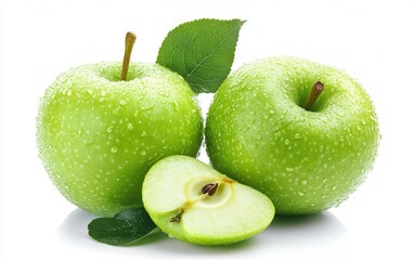 apple on a clean white background 