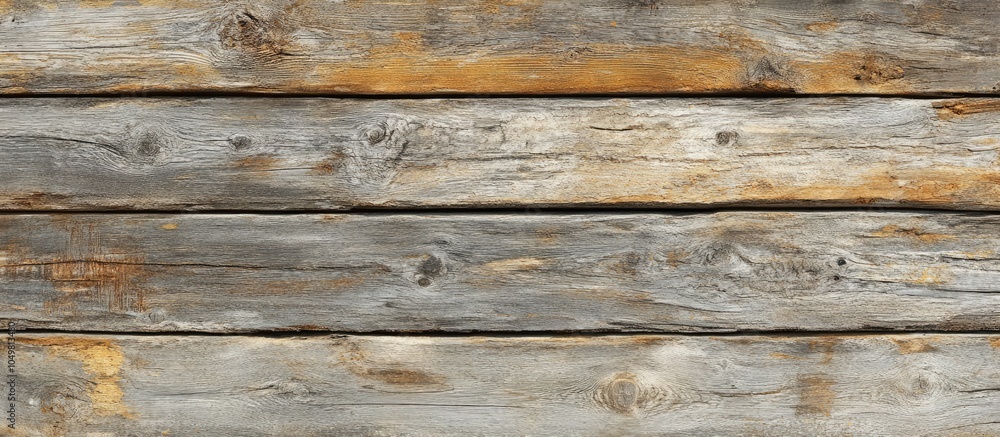 Aufkleber Aged weathered wood panels utilized as a background. with copy space image. Place for adding text or design