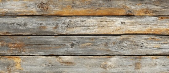 Obraz premium Aged weathered wood panels utilized as a background. with copy space image. Place for adding text or design