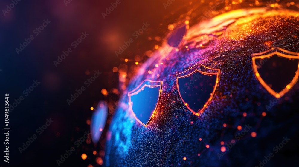 Poster striking and mesmerizing image of a captivating electrical storm in a cosmic setting vibrant colorfu