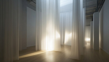 Obraz premium Minimalist and unique interior design in the house