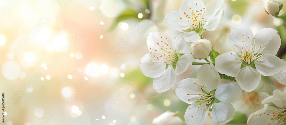 Leinwandbilder Spring flower background. with copy space image. Place for adding text or design