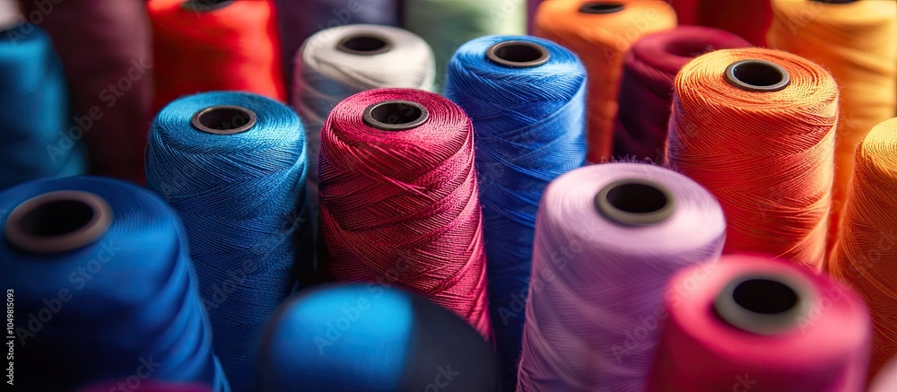 Poster multicolored 100 polyester thread sample