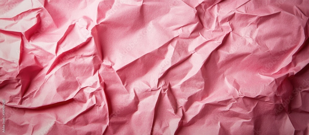 Fototapete Pink old rose paper with a creased texture background crumpled paper for use as a background. with copy space image. Place for adding text or design