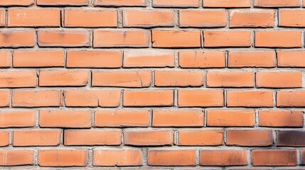 Obraz premium Old vintage red brick wall facade- high-quality texture for concept interior design or architecture detail project