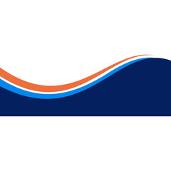 Fototapeta premium Business Wave Footer