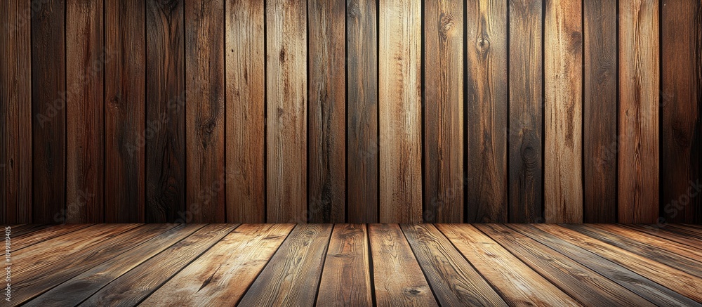 Poster new wooden panels backdrop. with copy space image. place for adding text or design