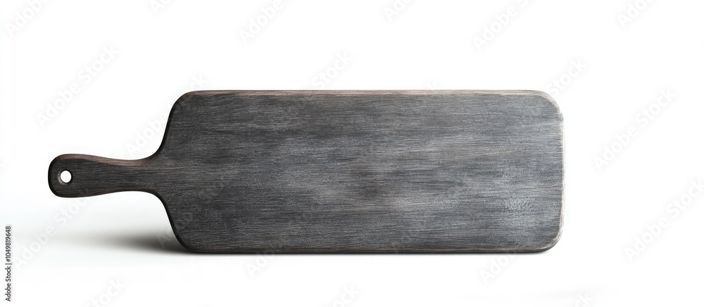 Aufkleber Grey chopping board for the kitchen isolated on white. with copy space image. Place for adding text or design