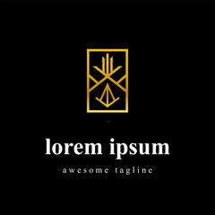 Fototapeta premium Luxurious Square Monogram Logo