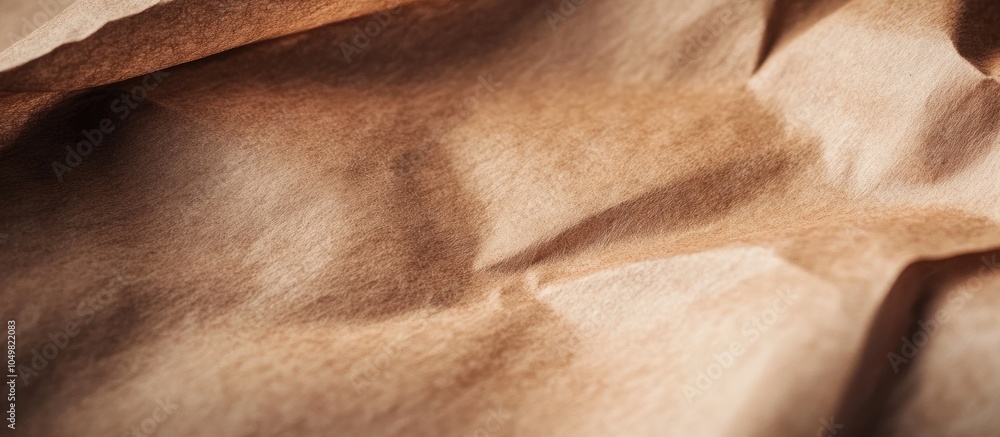 Aufkleber close up of textured brown craft paper background with copy space