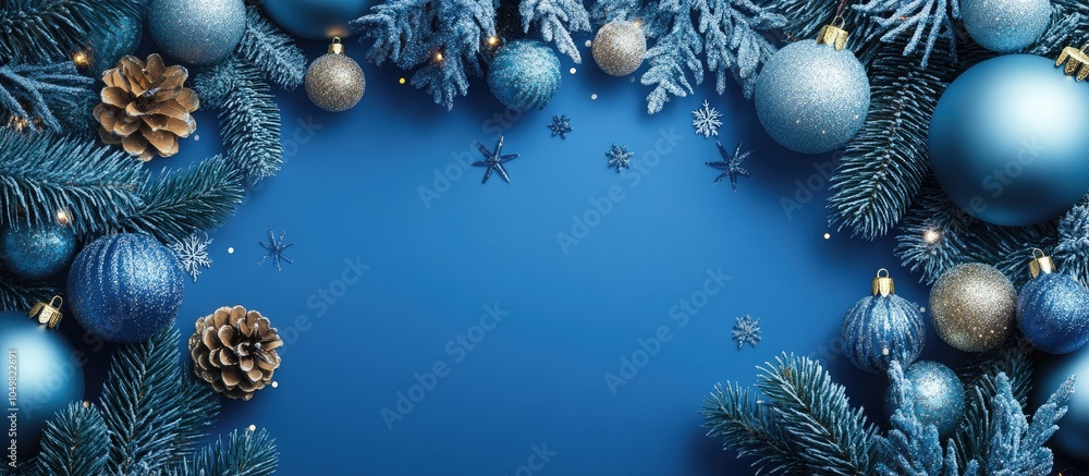 Poster Lovely background for Christmas decorations Holiday season and New Year. with copy space image. Place for adding text or design