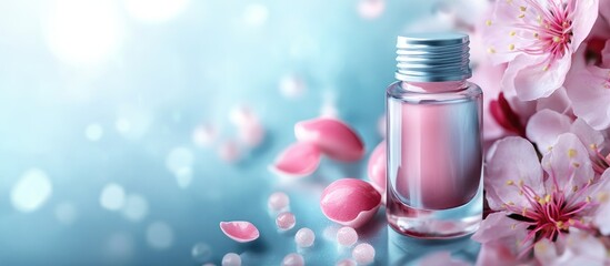 A contemporary approach to addressing nail fungus using specialized medical polish Treatments for toenail fungus. with copy space image. Place for adding text or design