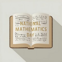 Fototapeta premium National Mathematics Day, Poster, Mathematics Day, Banner, National Mathematics Day Poster, Story, 