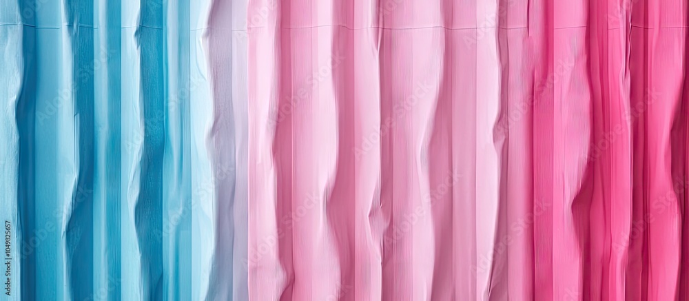 Aufkleber Blue and pink corrugated paper texture suitable for a background Bright colors with copy space for adding text or objects