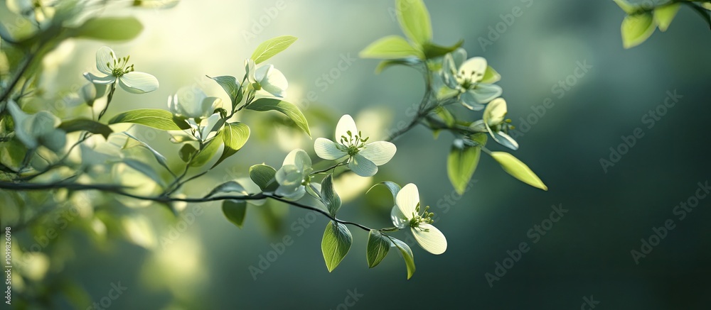 Poster cornus ormonde. with copy space image. place for adding text or design