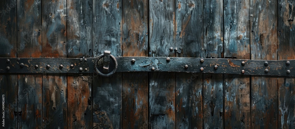 Poster a piece of an aged wooden door used as a background. with copy space image. place for adding text or