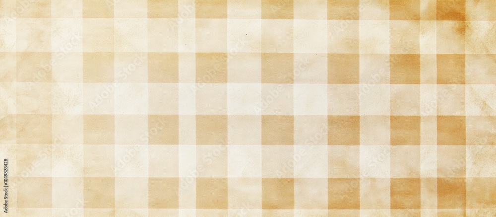 Leinwandbilder Beige checkered pattern paper texture wall texture backdrop vacant space for text. with copy space image. Place for adding text or design