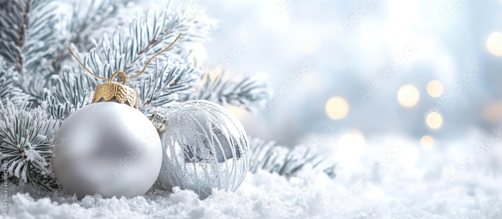 Aufkleber White Christmas background. with copy space image. Place for adding text or design