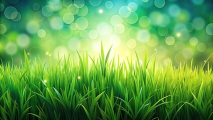 Obraz premium Realistic, lush green grass on a transparent background, ideal for 3D rendering and graphic design projects, adding a touch of nature's beauty.