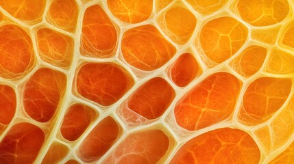Fototapeta premium Isolated Diatom in Amber-Colored Background