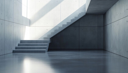 Fototapeta premium Minimalist and unique interior design in the house