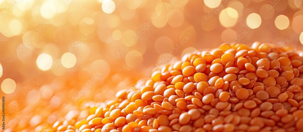 Fototapete red orange lentil. with copy space image. place for adding text or design