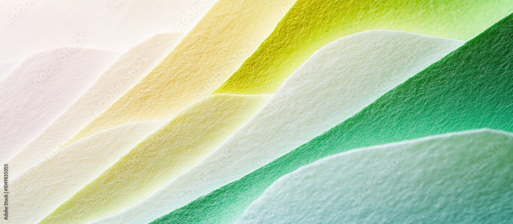 Poster texture of craft paper in white yellow and bright green shades macro structure of vintage abstract c