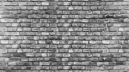Obraz premium Old vintage brick wall facade - high-quality monochrome texture for concept interior design or architecture detail project