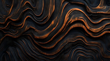 Abstract Wavy Wood Texture Background