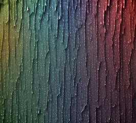 Obraz premium Rainbow grunge metal wall texture background, suitable for Halloween theme background, old cracks in cement, dusty old film effect texture, horror concrete imitation facade wall 8k quality, generative