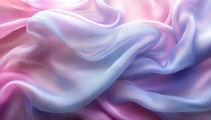 Obraz premium A beautiful flow of soft silk fabric in pastel colors, perfect for backgrounds and artistic designs.