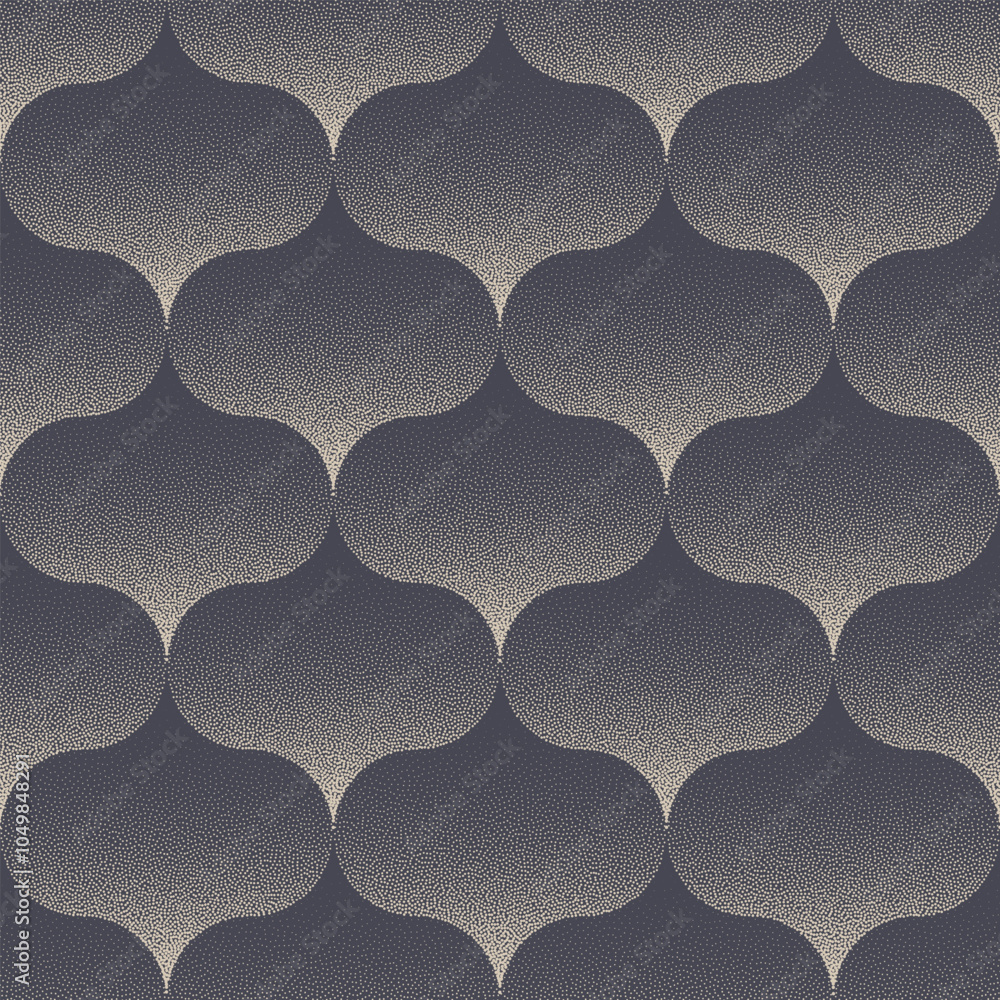 Poster luxury royal seamless pattern trend stipple graphics abstract vector background. continuous halftone