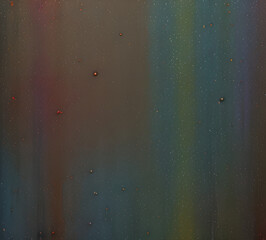 Fototapeta premium Rainbow grunge metal wall texture background, suitable for Halloween theme background, old cracks in cement, dusty old film effect texture, horror concrete imitation facade wall 8k quality, generative