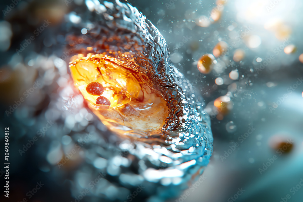 Aufkleber a mesmerizing dance of fluid dynamics exploring the intricacies of liquid interaction and motion