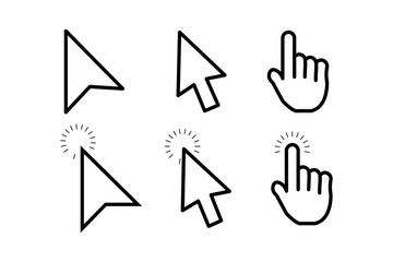 set of hand drawn arrows