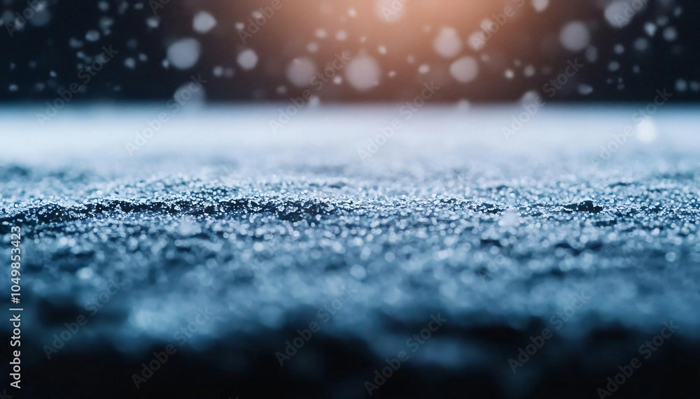 Poster close-up view of shimmering water droplets on a surface, creating a mesmerizing texture and depth wi