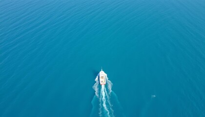 Obraz premium Sail into the horizon on a serene sea