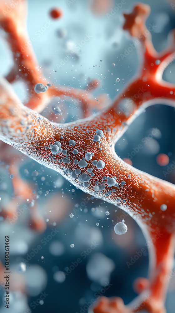 Poster exploring the microscopic world a detailed look at cellular structures and interactions