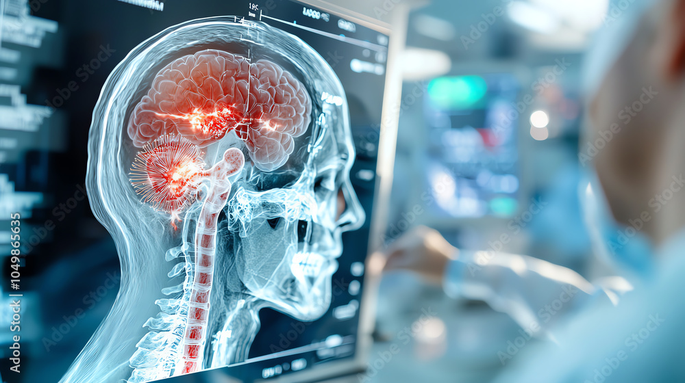 Poster exploring the intricacies of the human brain through advanced imaging techniques in neuroscience