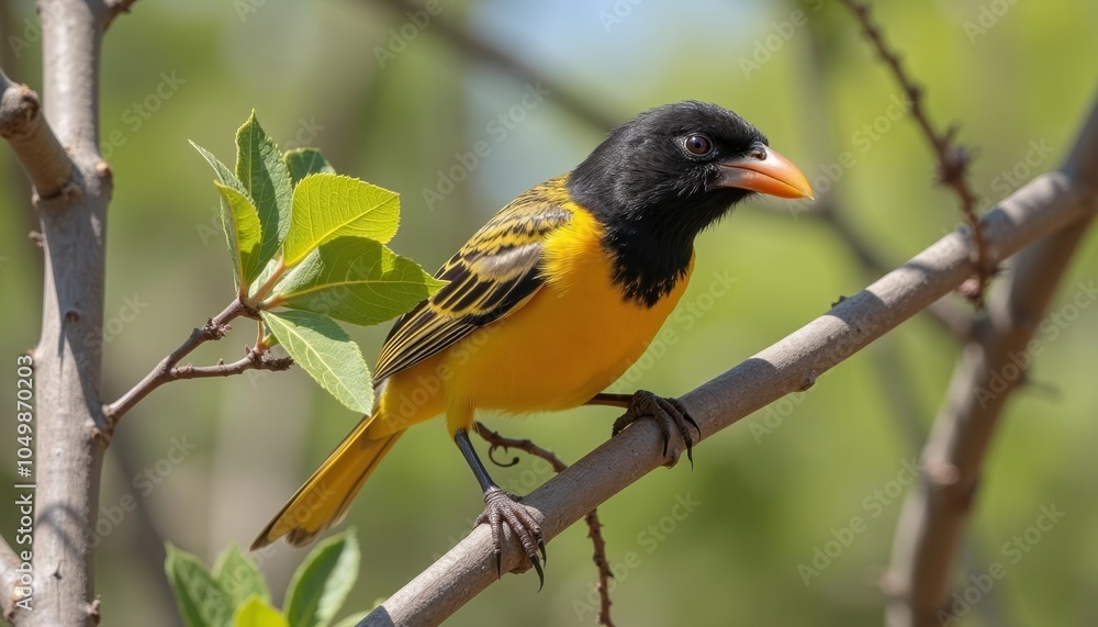 Poster  Bird of beauty perched in natures embrace