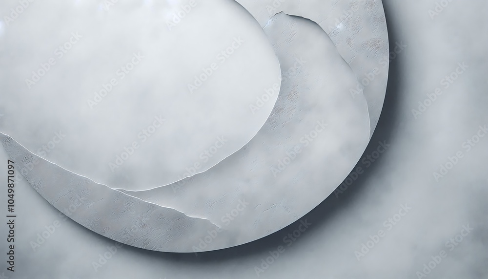 Fototapete abstract background with round shapes and paper texture in gray tones. ideal for modern designs and 