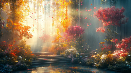 Fototapeta premium autumn in the forest
