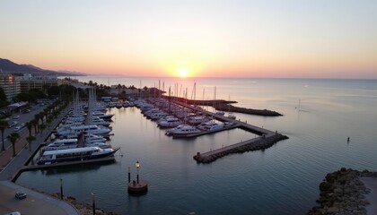  Sunset at the marina a serene end to the day
