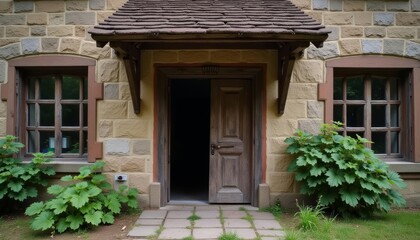  Charming entryway to a quaint cottage