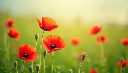 Fototapeta premium Blooming beauty in a field of dreams