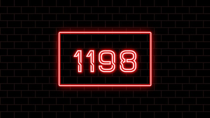 1198年のネオン文字