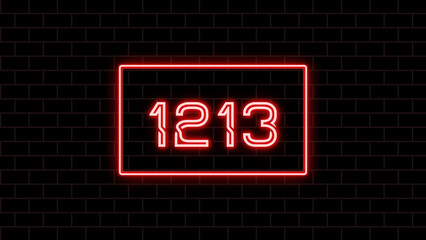 1213年のネオン文字